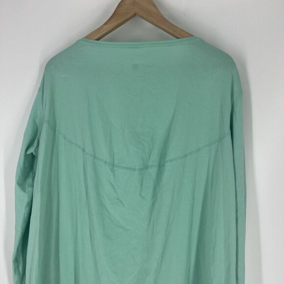 Lululemon Dress Size 6 Green Back in Action Long Sleeve Wild Mint Shift Oversize - Picture 5 of 6